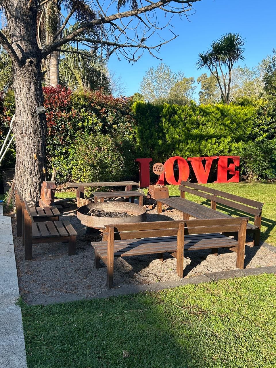 Juego de camastros y living exterior modelo 3