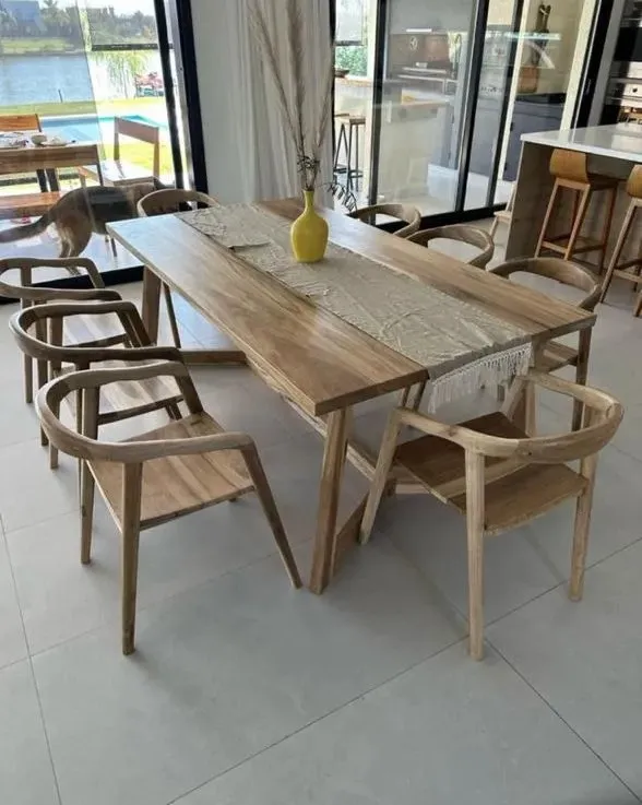 Mesa de madera maciza artesanal modelo 5
