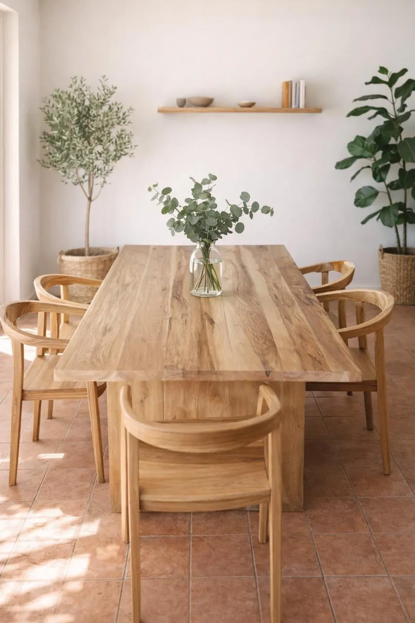 Mesa de madera maciza artesanal modelo 9