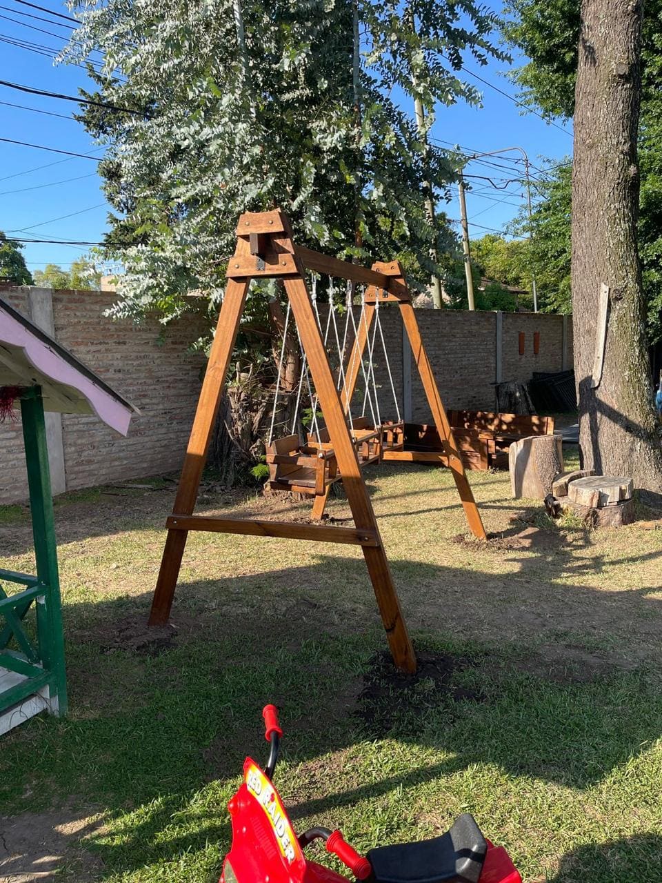 Juego de plaza de madera para niños modelo 2