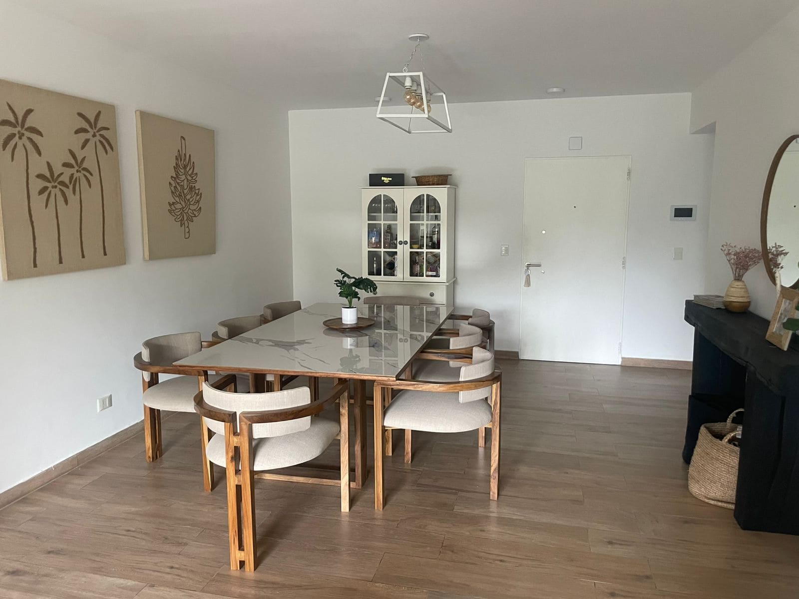 Mesa de porcelanato para interior y exterior modelo 2